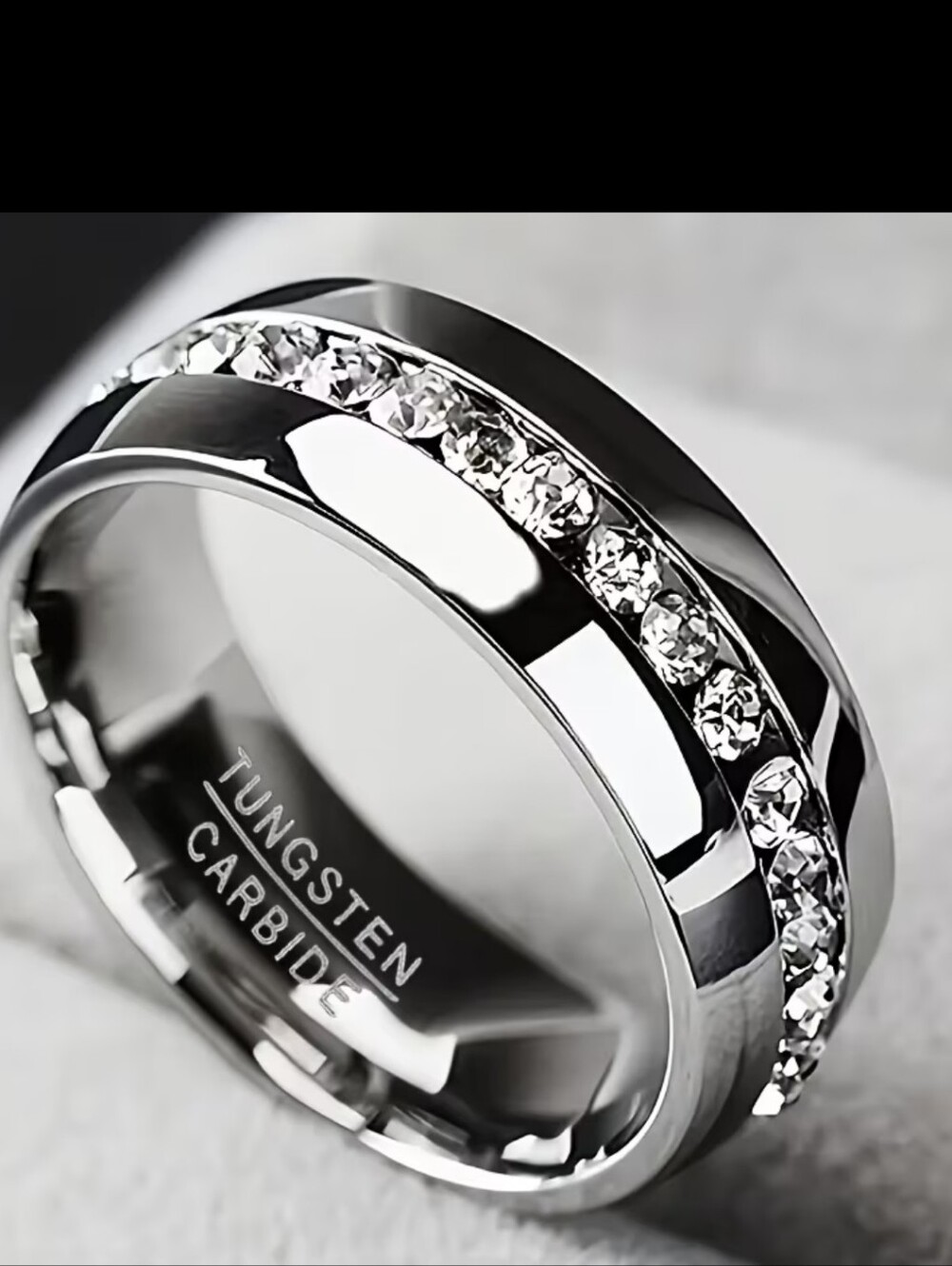 Tungsten Ring for Men/women - 6mm Wide Band Non-Tarnishing Wedding Band. Size 11